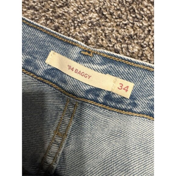 Levis Women’s 94 Baggy Light Blue Denim Jeans Size 34 EUC - Picture 5 of 7